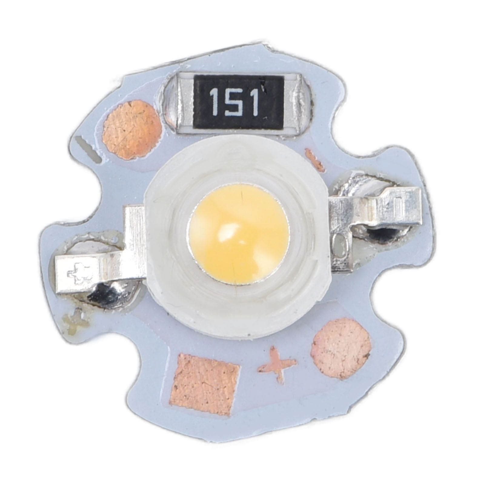 40pcs LED Chip Bulb 1W 24V 16mm/0.6in Aluminum Base Low Power Consumption Lamp Beads for Flashlights V1294-YM0523-3119220010912