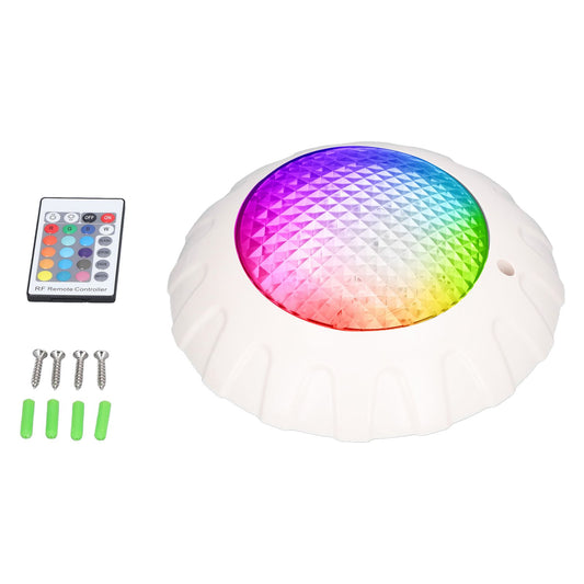 LED Pool Lights DC12V/38W with Remote IP68 Waterproof RGB Colorful Energy Saving Pool Lamp for Pond Fountain V1294-YM0523-3119220011011
