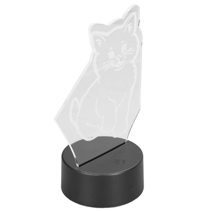 3D Cat Lamp 3D LED Adjustable Colors Soft Warm Light Safe Durable Easy Operation USB Or Battery 3D Night Light V1294-YM0523-3119220013111