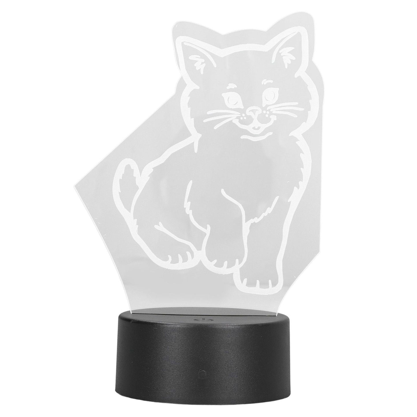 3D Cat Lamp 3D LED Adjustable Colors Soft Warm Light Safe Durable Easy Operation USB Or Battery 3D Night Light V1294-YM0523-3119220013111