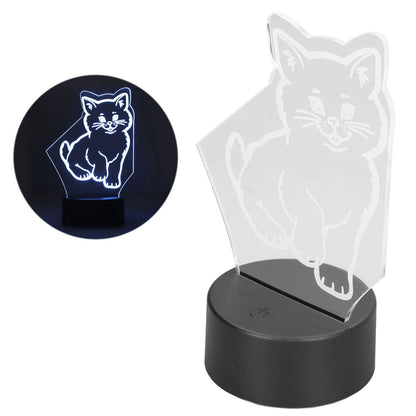 3D Cat Lamp 3D LED Adjustable Colors Soft Warm Light Safe Durable Easy Operation USB Or Battery 3D Night Light V1294-YM0523-3119220013111