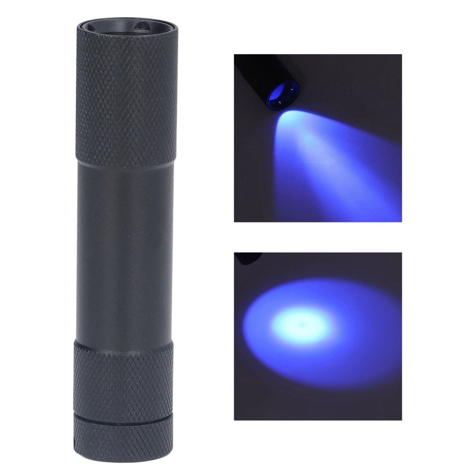 UV Flashlights 365nm Battery Powered Energy Saving Mini Portable UV Light with Black Mirror for Cat Moss V1294-YM0523-3119220014211