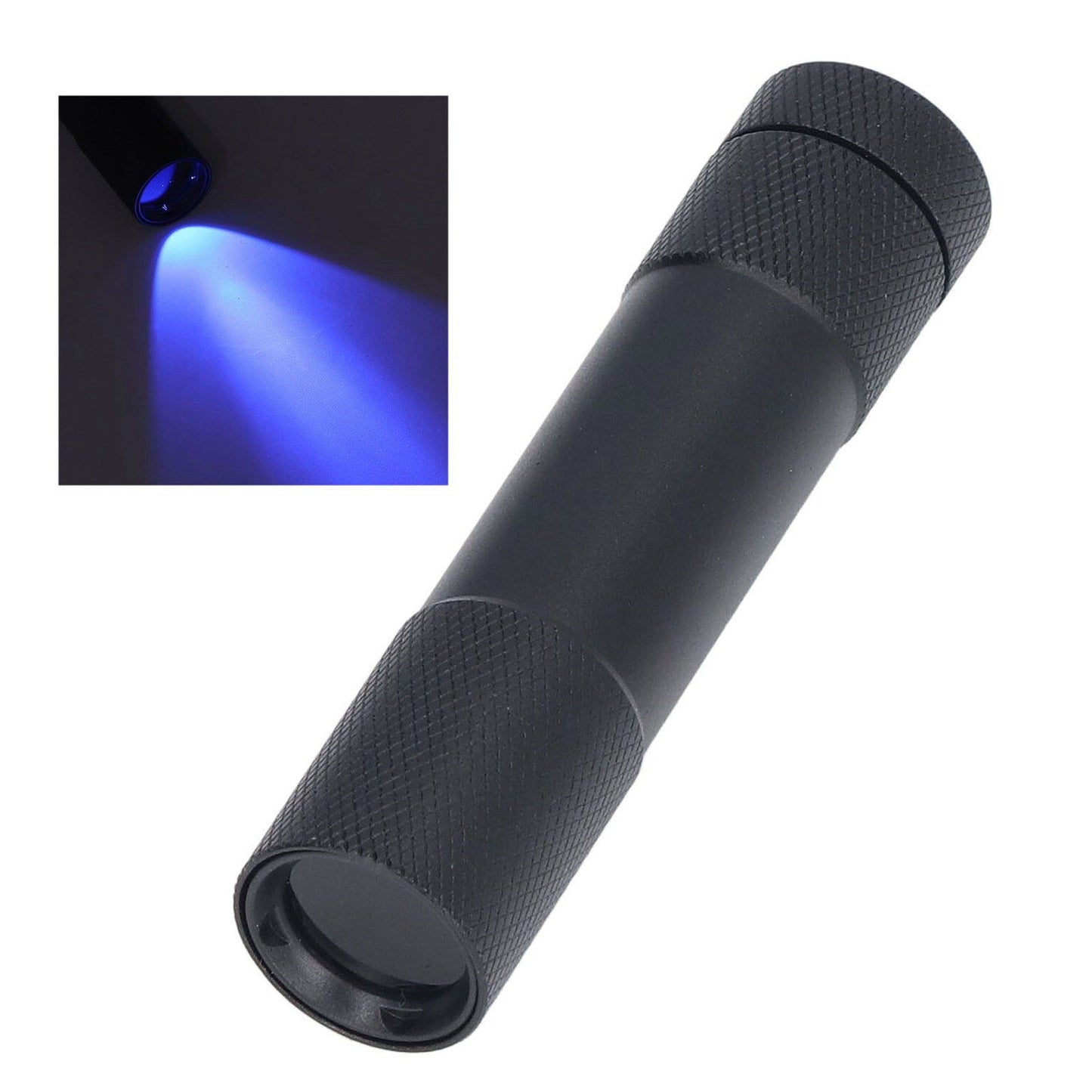 UV Flashlights 365nm Battery Powered Energy Saving Mini Portable UV Light with Black Mirror for Cat Moss V1294-YM0523-3119220014211