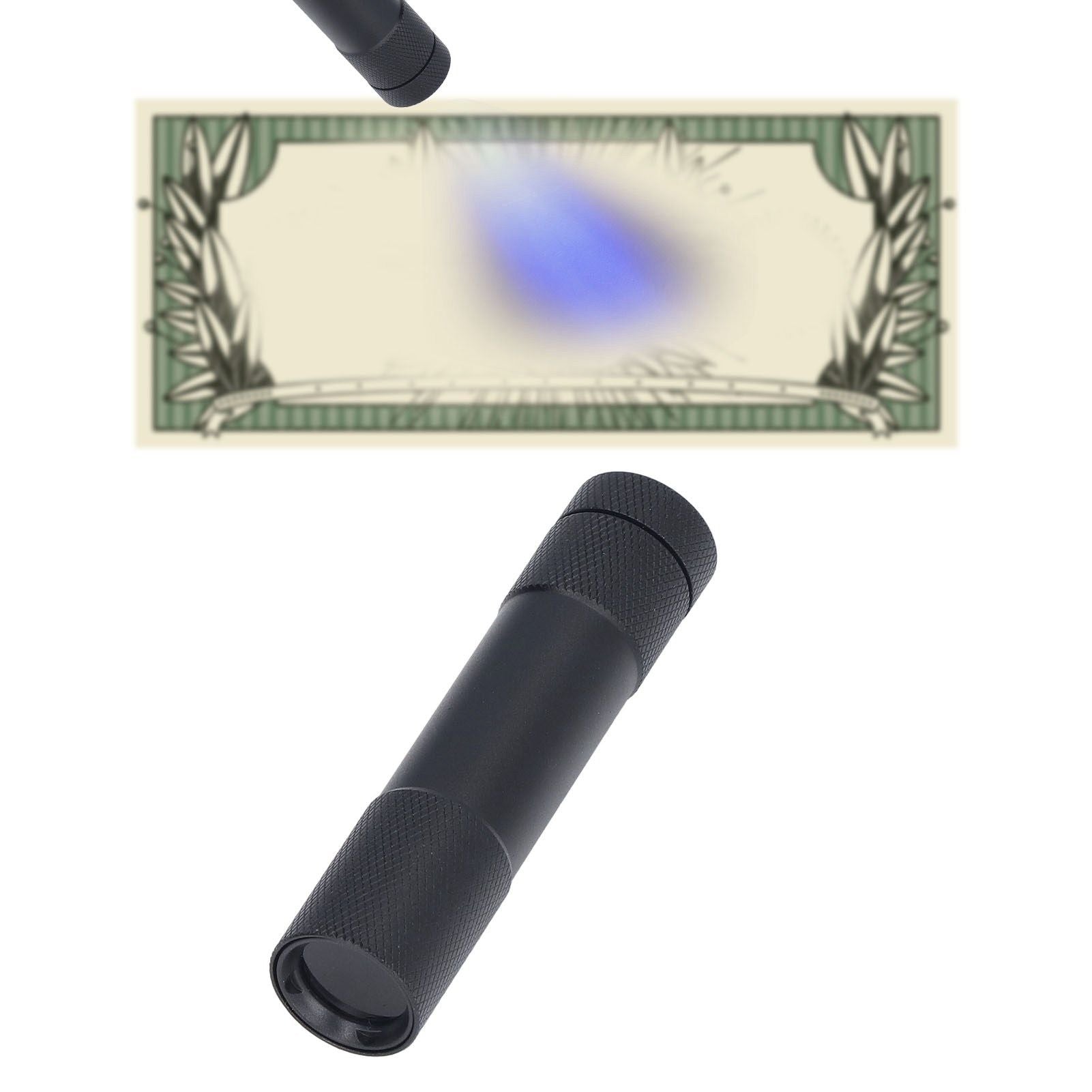 UV Flashlights 365nm Battery Powered Energy Saving Mini Portable UV Light with Black Mirror for Cat Moss V1294-YM0523-3119220014211
