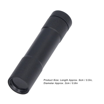 UV Flashlights 365nm Battery Powered Energy Saving Mini Portable UV Light with Black Mirror for Cat Moss V1294-YM0523-3119220014211