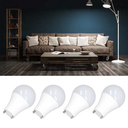 4PCS GU24 Light Bulb High Brightness Energy Saving LED A19 Light Bulb for Bedroom Office 120V5W Cold White V1294-YM0523-3119220014712