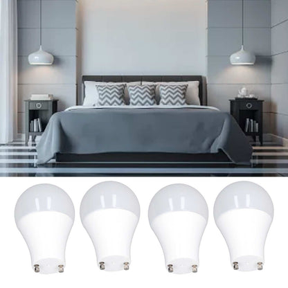 4PCS GU24 Light Bulb High Brightness Energy Saving LED A19 Light Bulb for Bedroom Office 120V5W Cold White V1294-YM0523-3119220014712