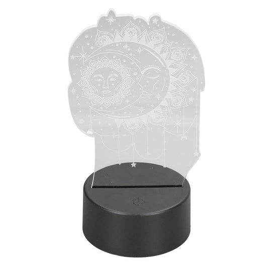 3D Table Light 7 Color Sun Moon LED Night Light Acrylic Touch Switch USB Powered 3D Decorative Lamp for V1294-YM0523-3119220015411
