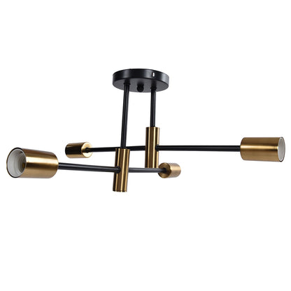 4 Light Ceiling Mount Lamp 360 degrees Rotation Adjustable Wrought Iron Ceiling Light for Dining Room Kitchen V1294-YM0523-3119220016511