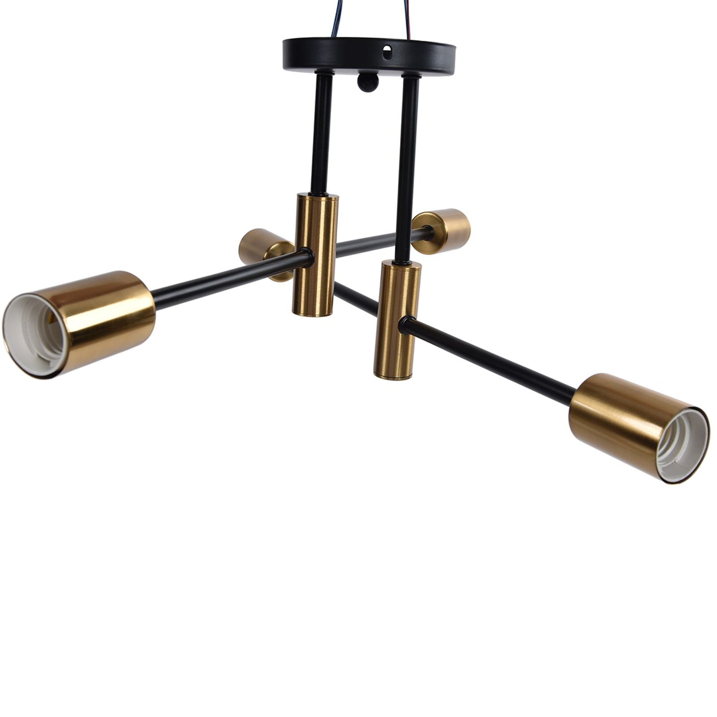 4 Light Ceiling Mount Lamp 360 degrees Rotation Adjustable Wrought Iron Ceiling Light for Dining Room Kitchen V1294-YM0523-3119220016511