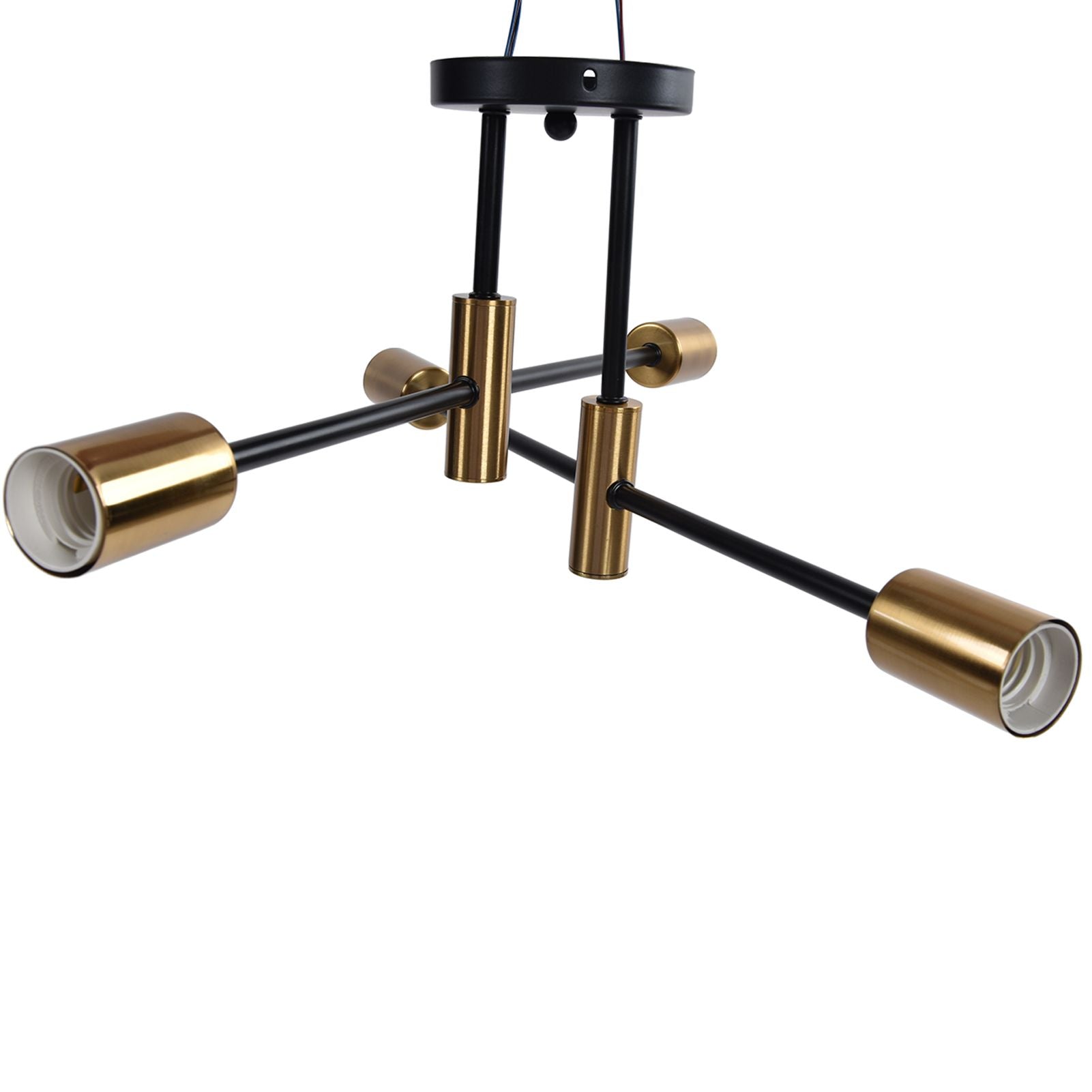 4 Light Ceiling Mount Lamp 360 degrees Rotation Adjustable Wrought Iron Ceiling Light for Dining Room Kitchen V1294-YM0523-3119220016511