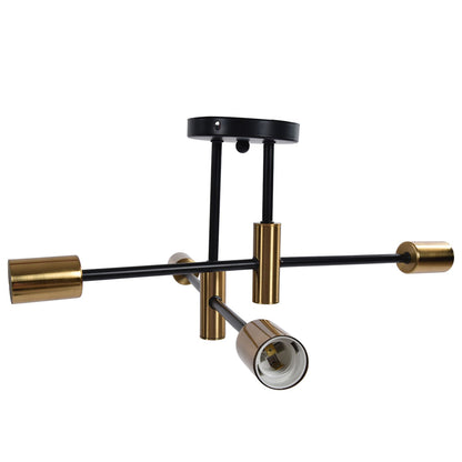 4 Light Ceiling Mount Lamp 360 degrees Rotation Adjustable Wrought Iron Ceiling Light for Dining Room Kitchen V1294-YM0523-3119220016511