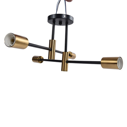 4 Light Ceiling Mount Lamp 360 degrees Rotation Adjustable Wrought Iron Ceiling Light for Dining Room Kitchen V1294-YM0523-3119220016511