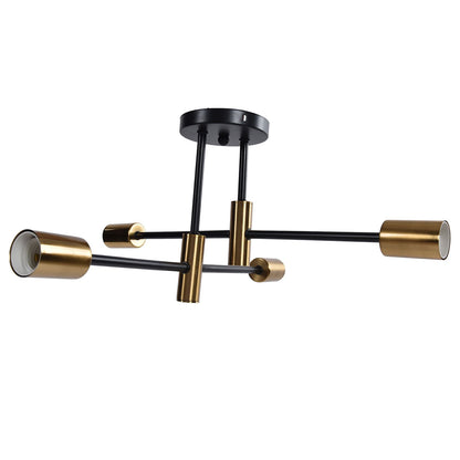 4 Light Ceiling Mount Lamp 360 degrees Rotation Adjustable Wrought Iron Ceiling Light for Dining Room Kitchen V1294-YM0523-3119220016511