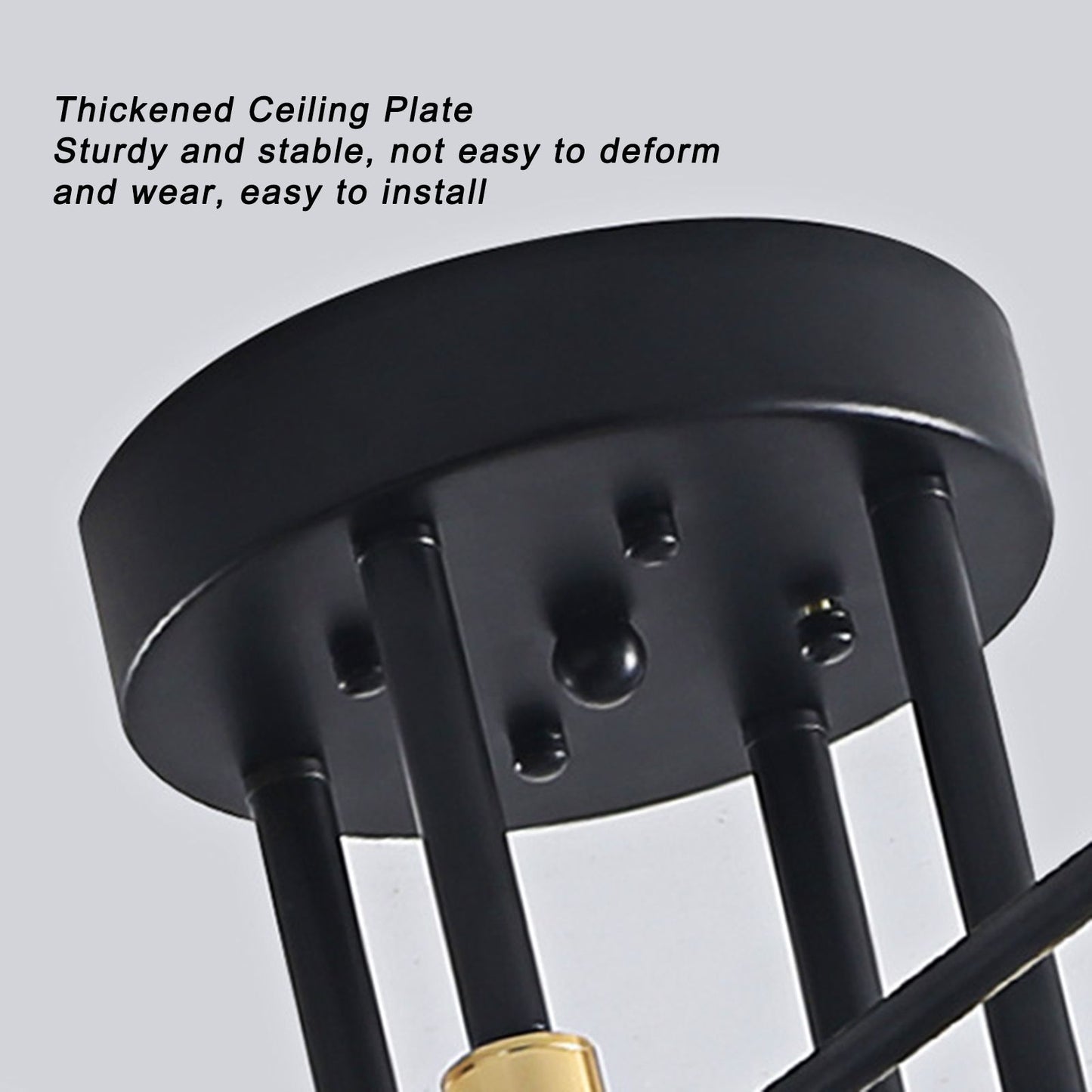 4 Light Ceiling Mount Lamp 360 degrees Rotation Adjustable Wrought Iron Ceiling Light for Dining Room Kitchen V1294-YM0523-3119220016511