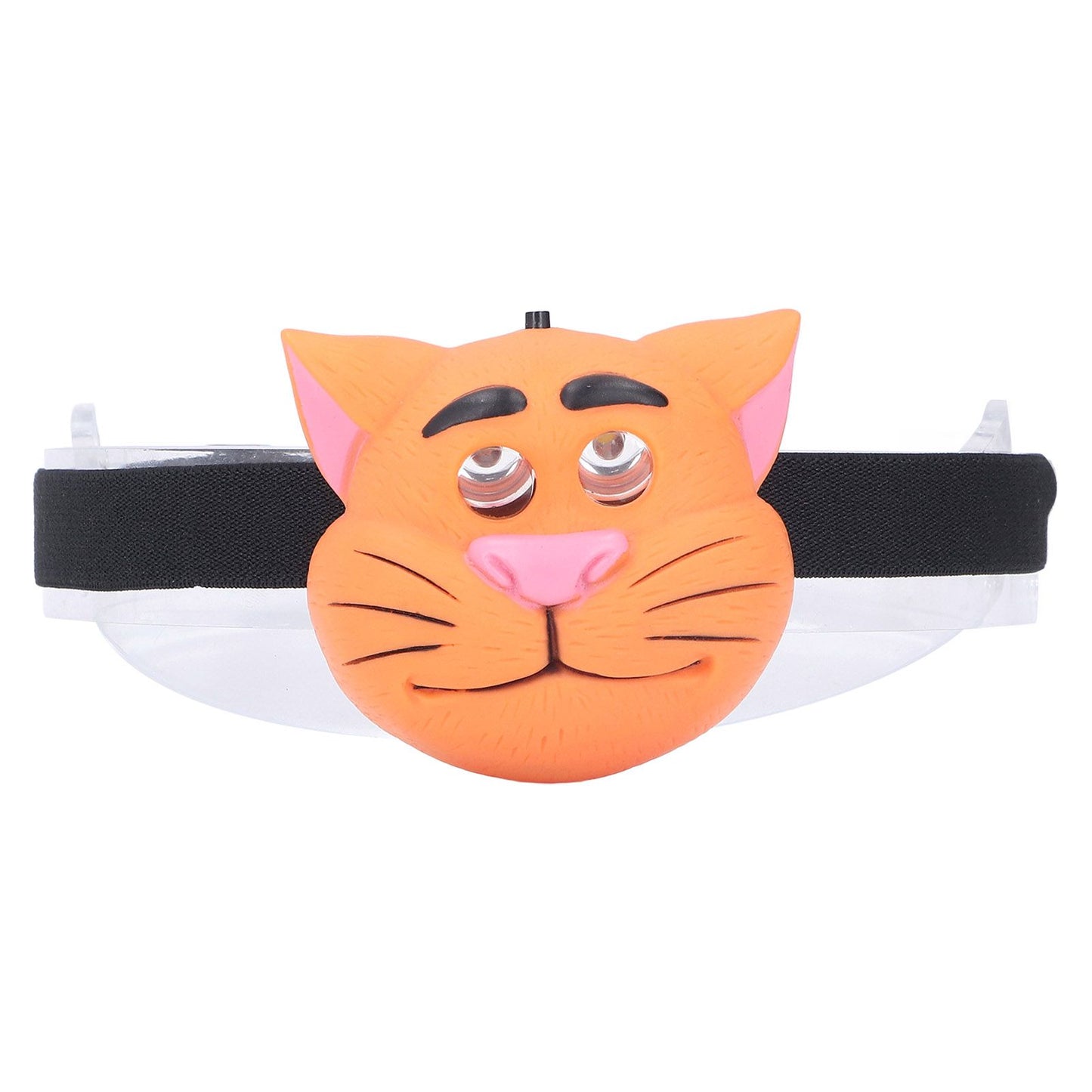 Kids Headlamp Cat Shape 2 Lighting Modes Lightweight Portable Battery Power Supply Plastic Headlight for V1294-YM0523-3119220016611