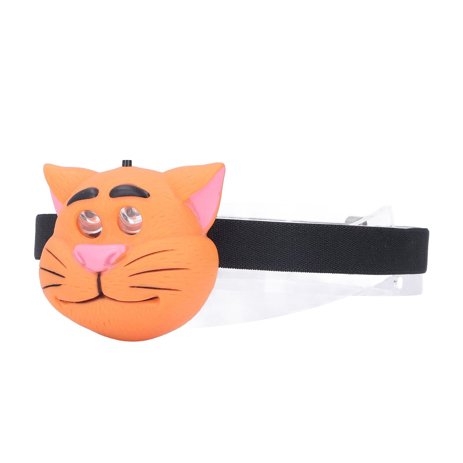 Kids Headlamp Cat Shape 2 Lighting Modes Lightweight Portable Battery Power Supply Plastic Headlight for V1294-YM0523-3119220016611