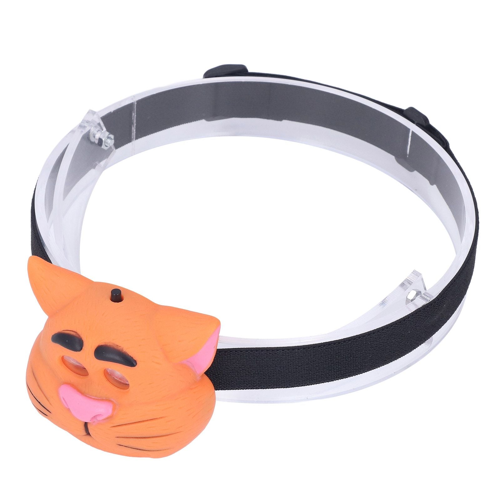 Kids Headlamp Cat Shape 2 Lighting Modes Lightweight Portable Battery Power Supply Plastic Headlight for V1294-YM0523-3119220016611