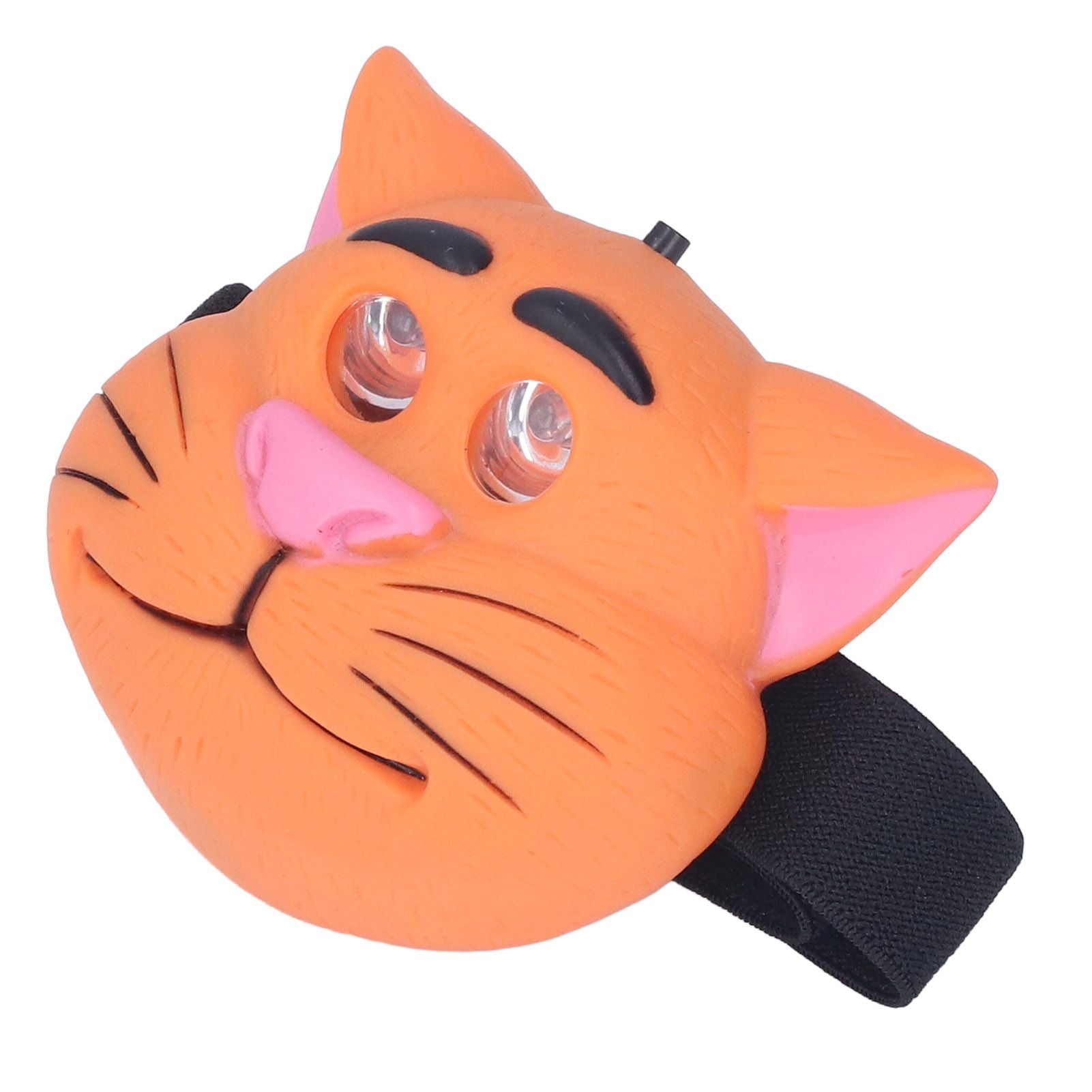 Kids Headlamp Cat Shape 2 Lighting Modes Lightweight Portable Battery Power Supply Plastic Headlight for V1294-YM0523-3119220016611