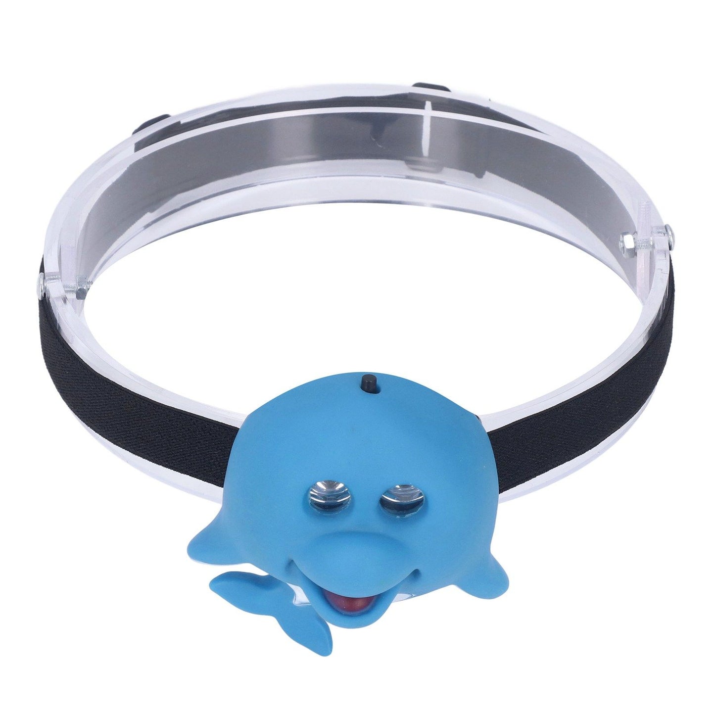 Kids Headlamp Blue Dolphin Shape Eco Friendly Plastic 2 Lighting Modes Portable Battery Powered Headlight for V1294-YM0523-3119220016811