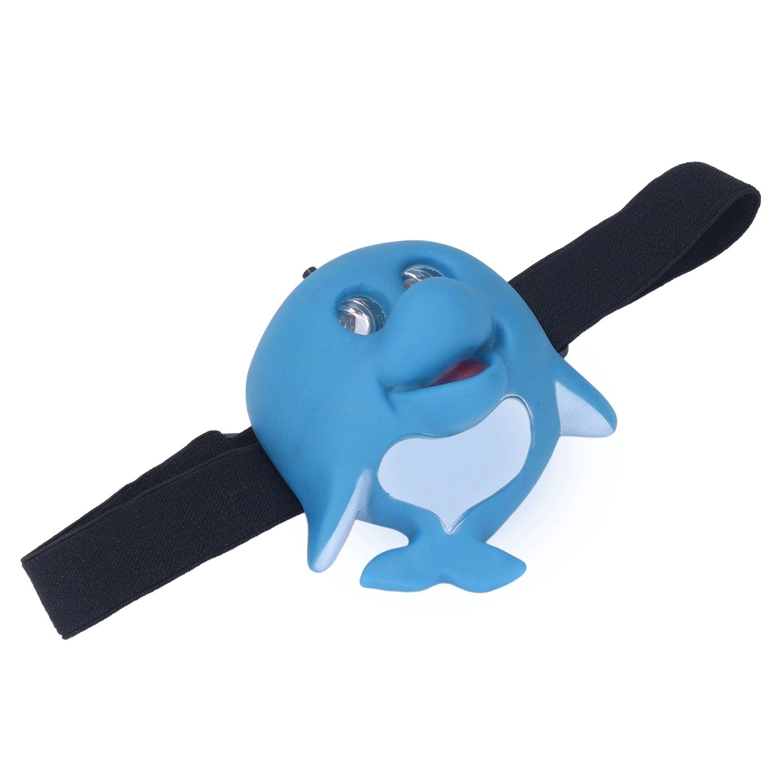Kids Headlamp Blue Dolphin Shape Eco Friendly Plastic 2 Lighting Modes Portable Battery Powered Headlight for V1294-YM0523-3119220016811