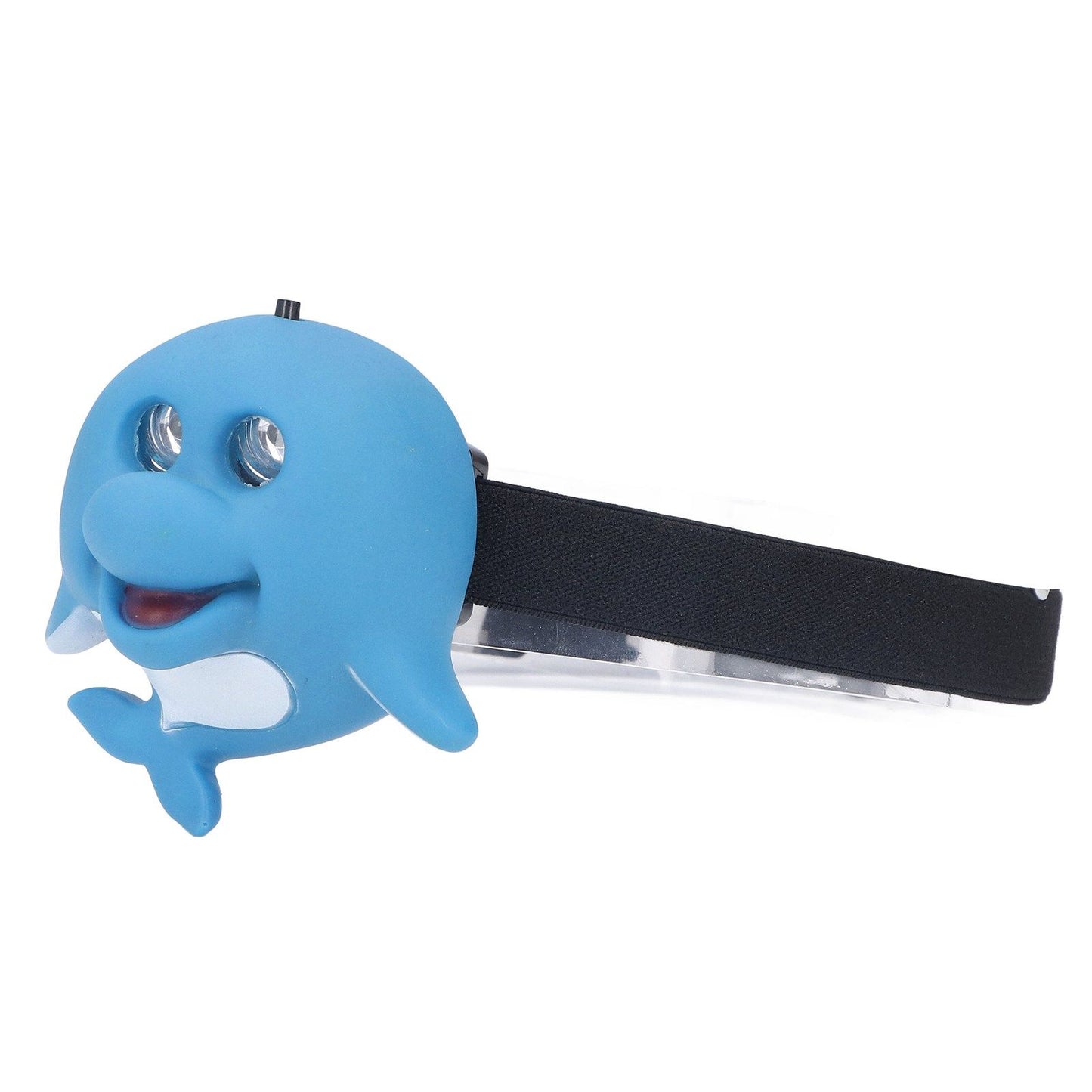 Kids Headlamp Blue Dolphin Shape Eco Friendly Plastic 2 Lighting Modes Portable Battery Powered Headlight for V1294-YM0523-3119220016811