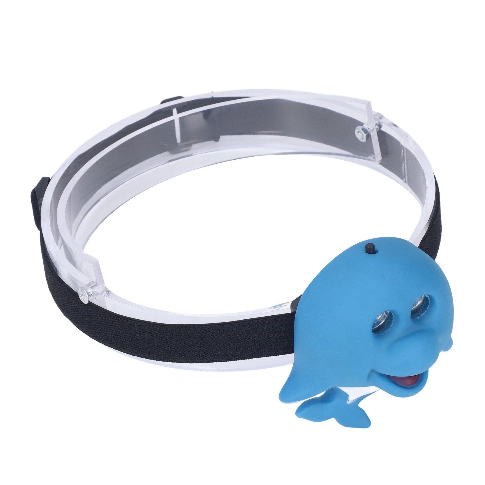 Kids Headlamp Blue Dolphin Shape Eco Friendly Plastic 2 Lighting Modes Portable Battery Powered Headlight for V1294-YM0523-3119220016811