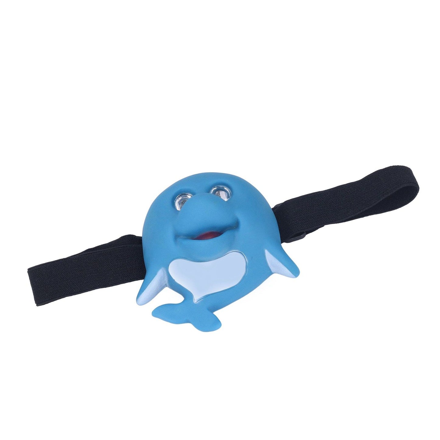 Kids Headlamp Blue Dolphin Shape Eco Friendly Plastic 2 Lighting Modes Portable Battery Powered Headlight for V1294-YM0523-3119220016811