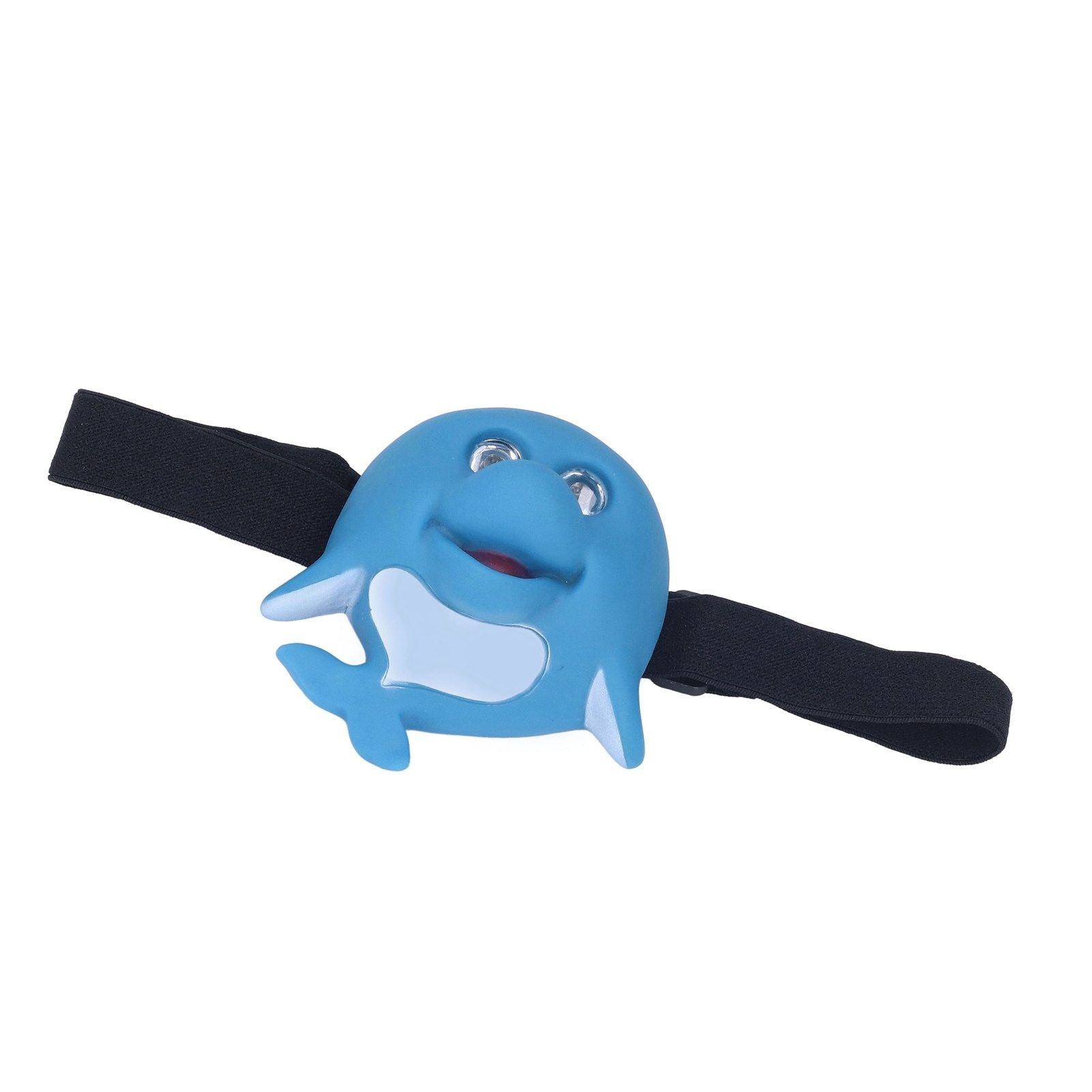 Kids Headlamp Blue Dolphin Shape Eco Friendly Plastic 2 Lighting Modes Portable Battery Powered Headlight for V1294-YM0523-3119220016811