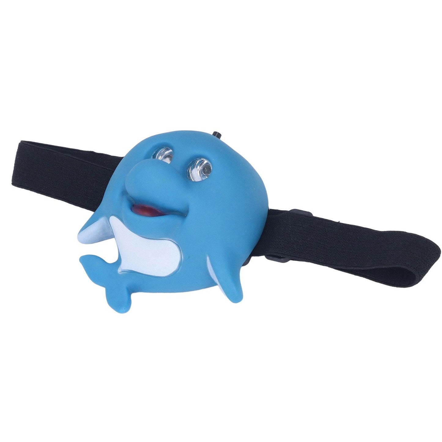 Kids Headlamp Blue Dolphin Shape Eco Friendly Plastic 2 Lighting Modes Portable Battery Powered Headlight for V1294-YM0523-3119220016811