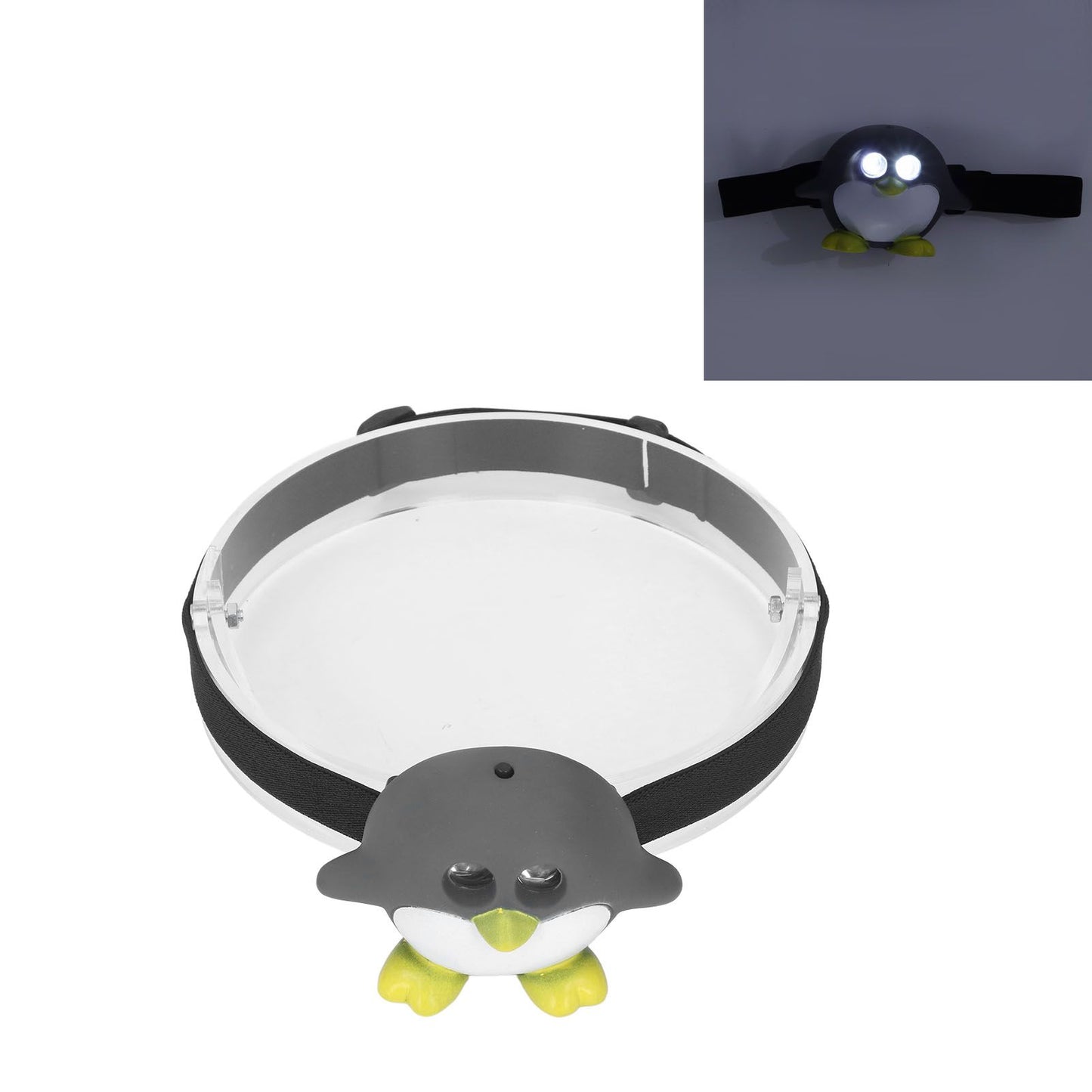 LED Animal Head Lamp 2 Modes Cute Lightweight Child Head Light for Reading Camping V1294-YM0523-3119220017211