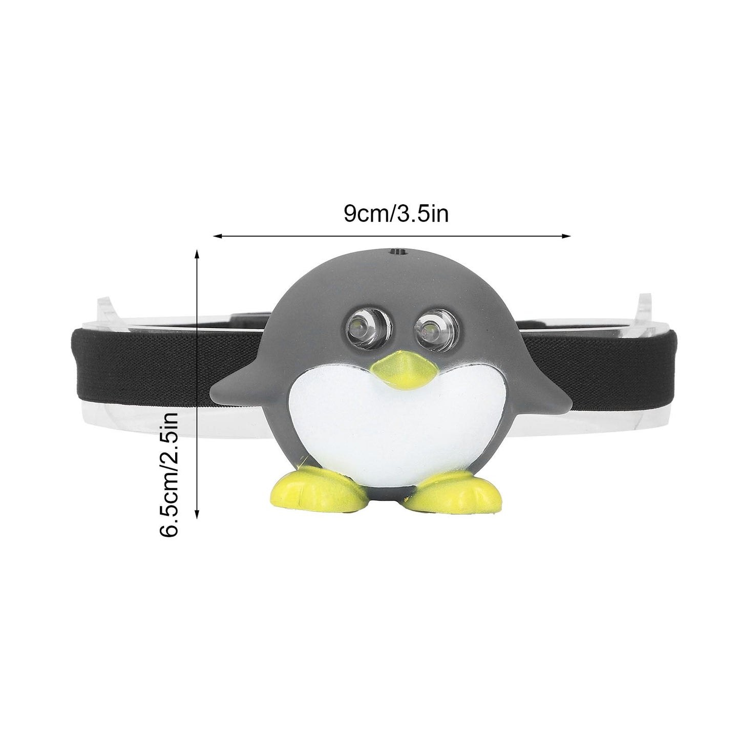 LED Animal Head Lamp 2 Modes Cute Lightweight Child Head Light for Reading Camping V1294-YM0523-3119220017211