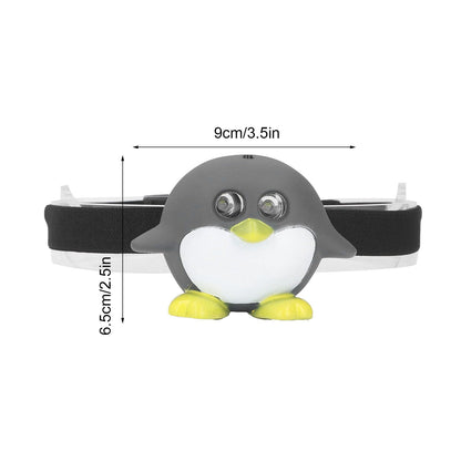 LED Animal Head Lamp 2 Modes Cute Lightweight Child Head Light for Reading Camping V1294-YM0523-3119220017211