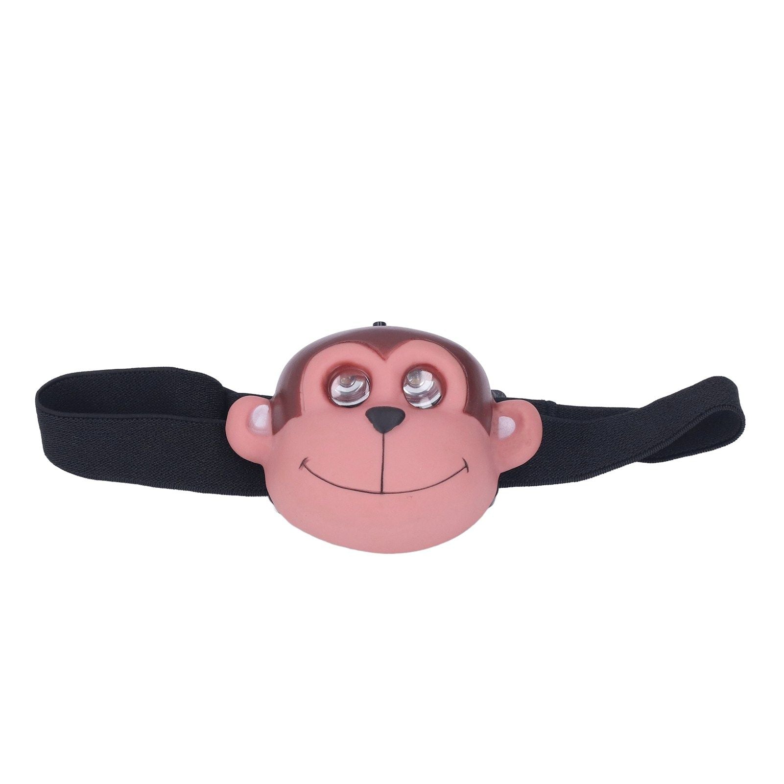 Kids Headlamp Monkey Appearance 2 Lighting Modes Battery Powered Lightweight Plastic LED Headlight for V1294-YM0523-3119220017411