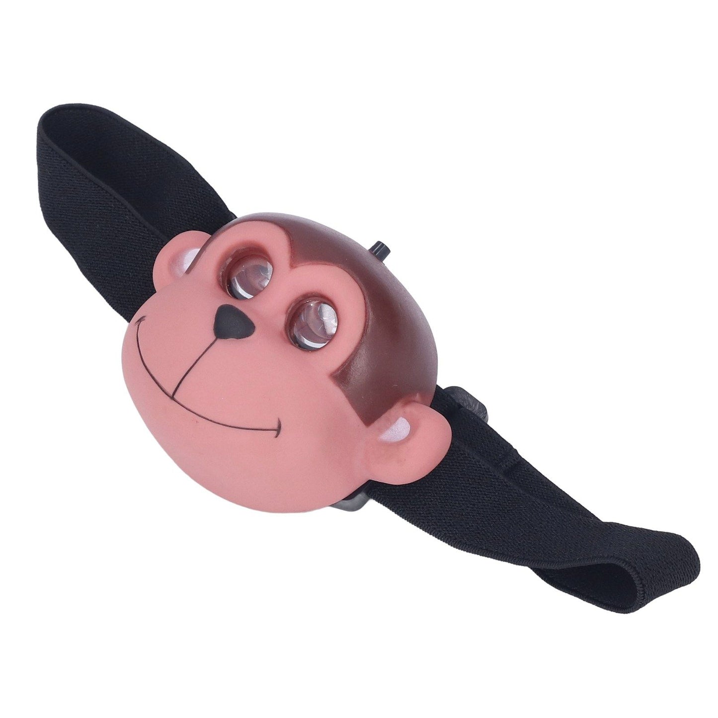 Kids Headlamp Monkey Appearance 2 Lighting Modes Battery Powered Lightweight Plastic LED Headlight for V1294-YM0523-3119220017411