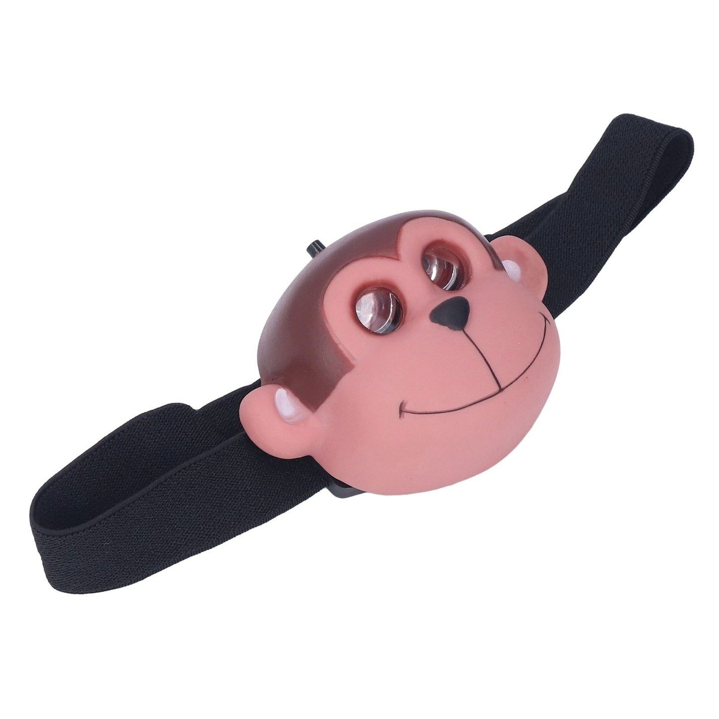 Kids Headlamp Monkey Appearance 2 Lighting Modes Battery Powered Lightweight Plastic LED Headlight for V1294-YM0523-3119220017411