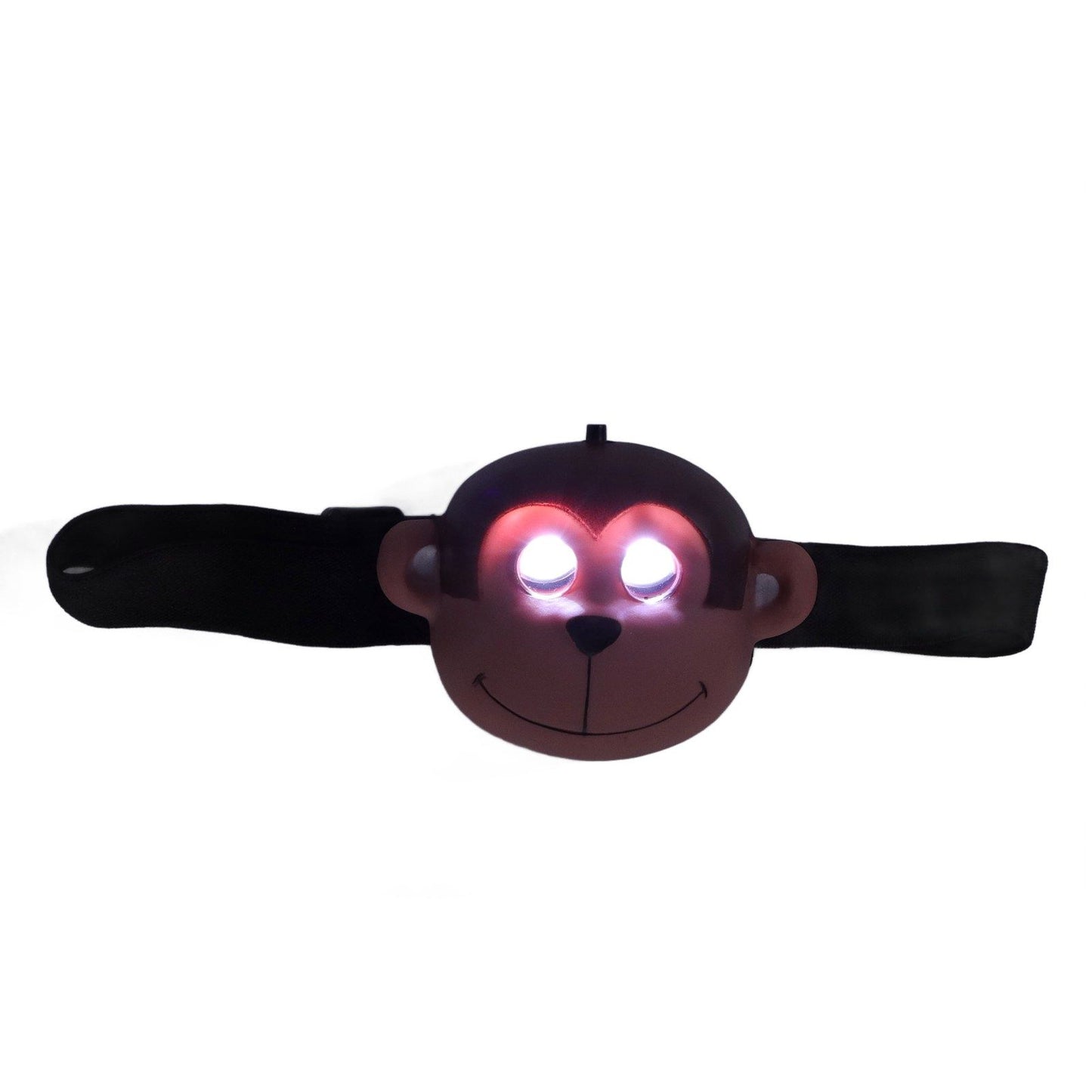 Kids Headlamp Monkey Appearance 2 Lighting Modes Battery Powered Lightweight Plastic LED Headlight for V1294-YM0523-3119220017411