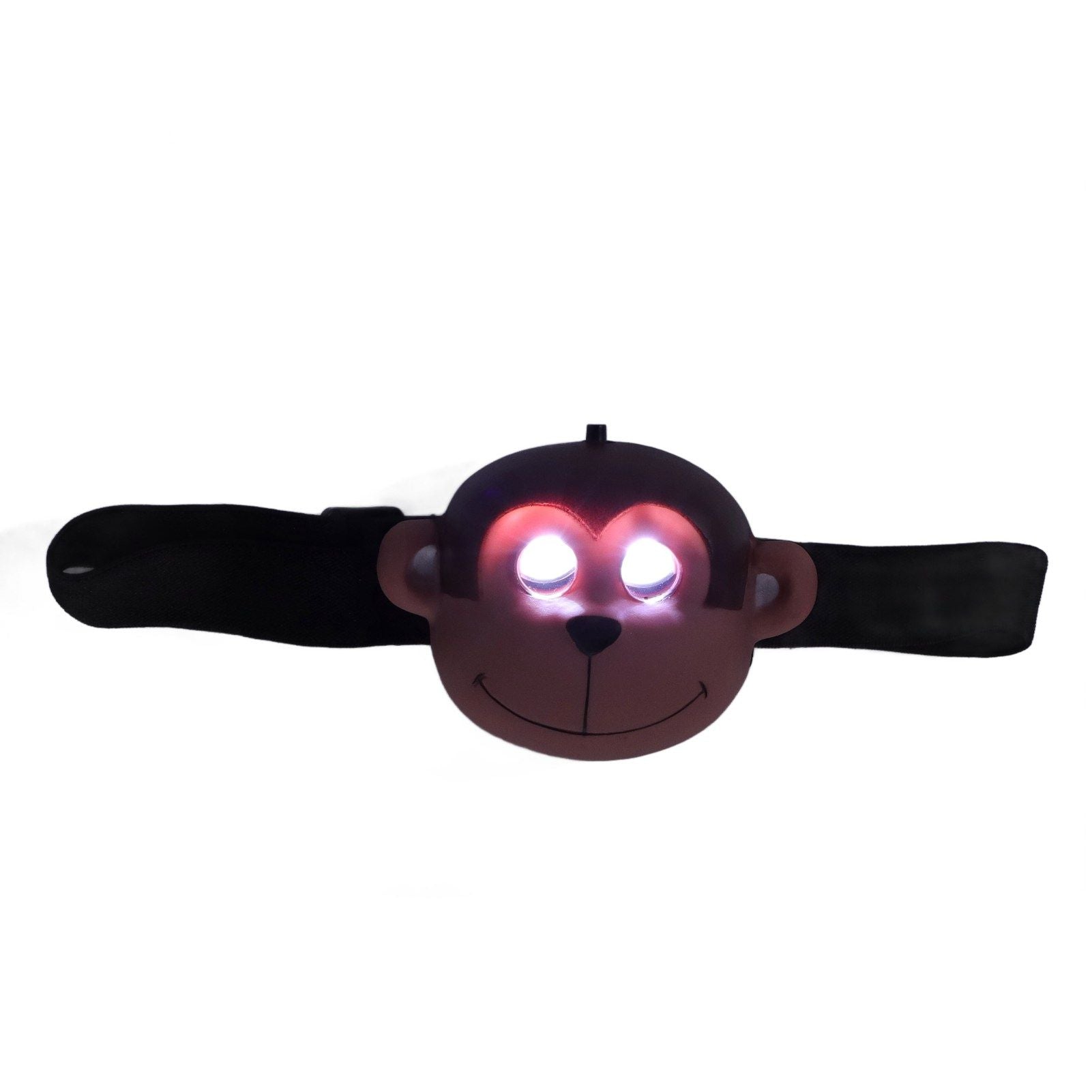 Kids Headlamp Monkey Appearance 2 Lighting Modes Battery Powered Lightweight Plastic LED Headlight for V1294-YM0523-3119220017411