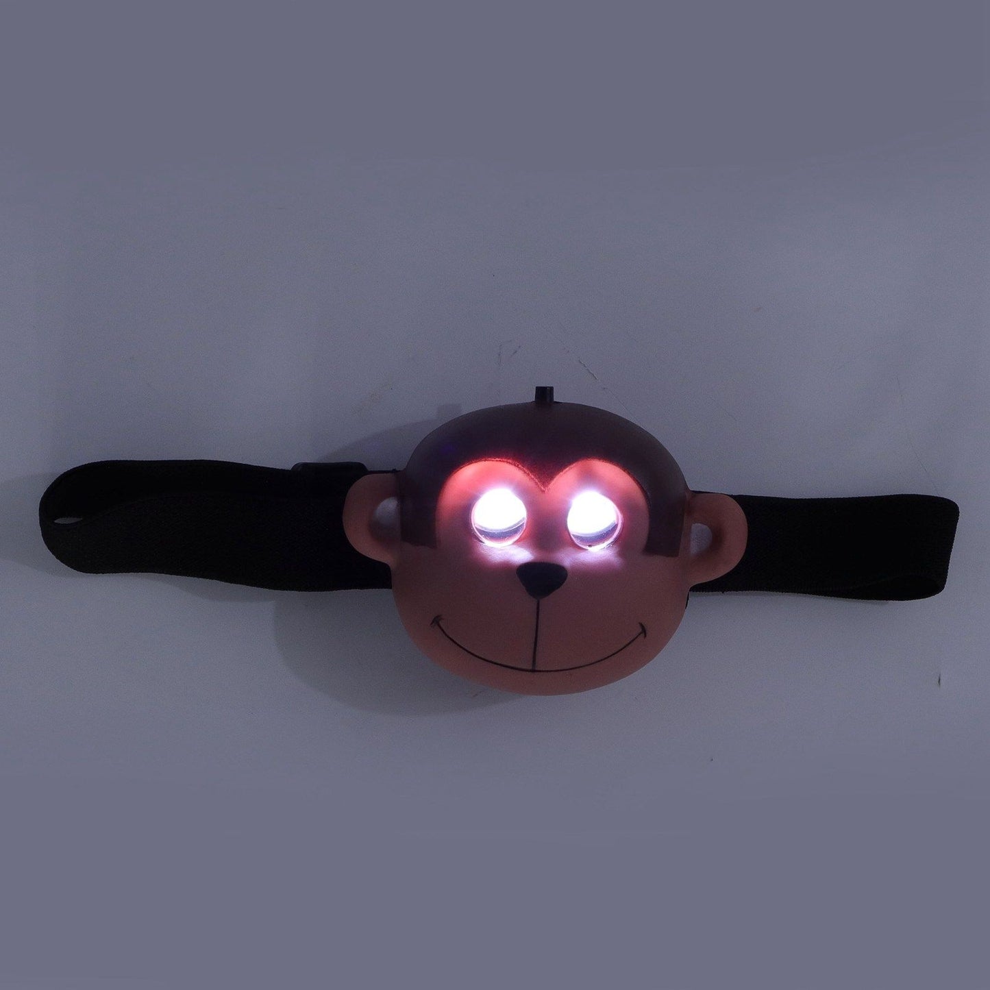 Kids Headlamp Monkey Appearance 2 Lighting Modes Battery Powered Lightweight Plastic LED Headlight for V1294-YM0523-3119220017411