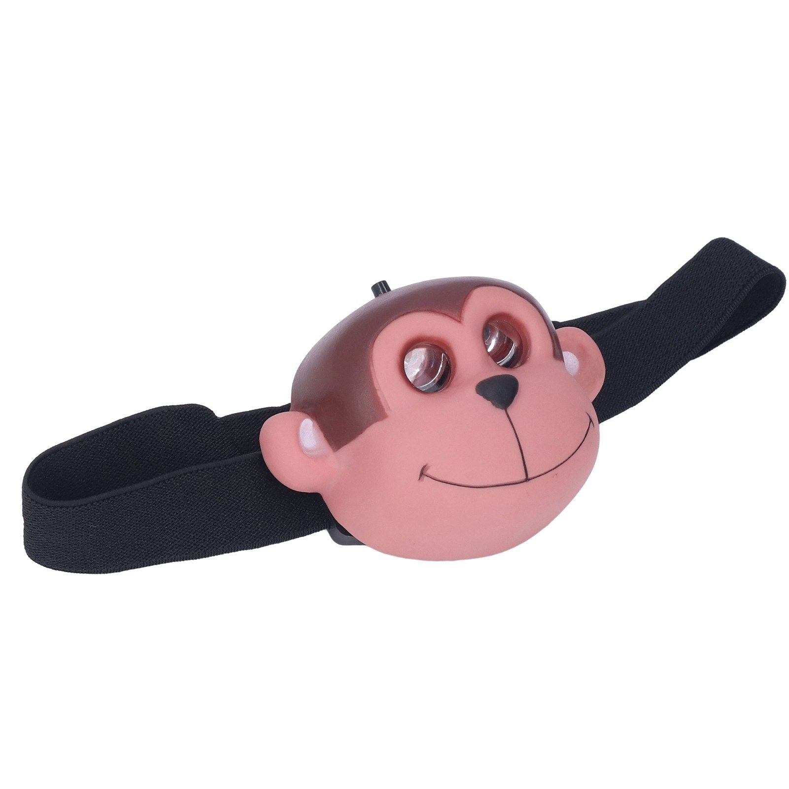 Kids Headlamp Monkey Appearance 2 Lighting Modes Battery Powered Lightweight Plastic LED Headlight for V1294-YM0523-3119220017411