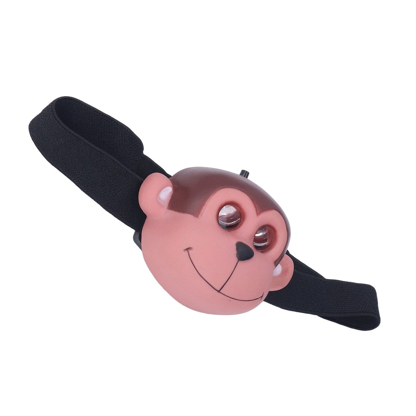 Kids Headlamp Monkey Appearance 2 Lighting Modes Battery Powered Lightweight Plastic LED Headlight for V1294-YM0523-3119220017411