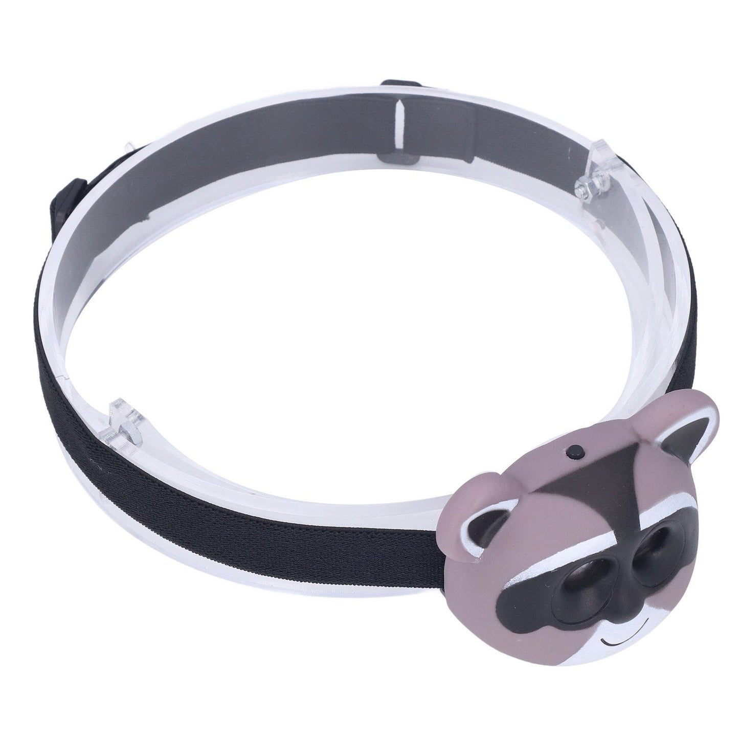 Kids Headlamp Raccoon Appearance 2 Lighting Modes Lightweight Battery Powered Plastic LED Headlight for V1294-YM0523-3119220017511
