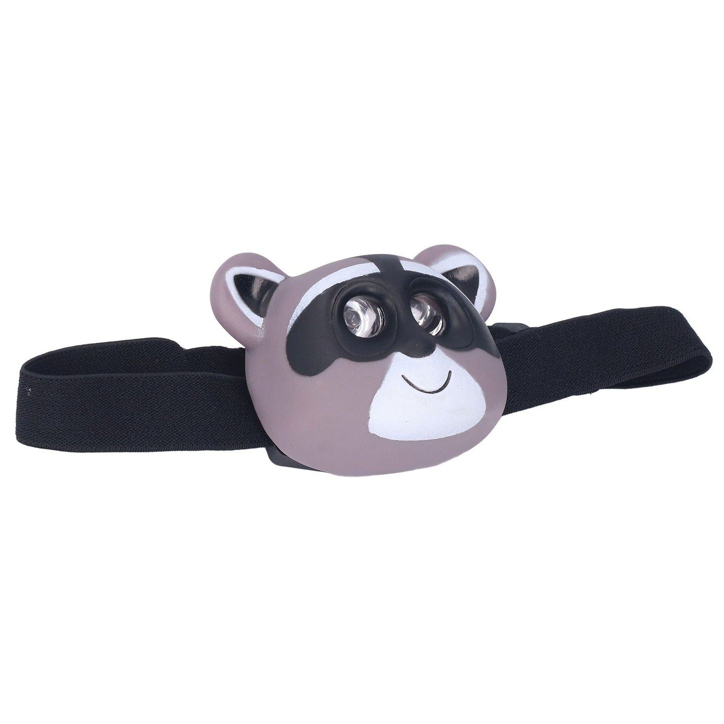 Kids Headlamp Raccoon Appearance 2 Lighting Modes Lightweight Battery Powered Plastic LED Headlight for V1294-YM0523-3119220017511