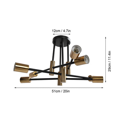 8 Light Ceiling Light Modern E27 Chandelier Lighting for Dining Room Living Room Kitchen Restaurant 110-220V V1294-YM0523-3119220017811