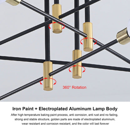 8 Light Ceiling Light Modern E27 Chandelier Lighting for Dining Room Living Room Kitchen Restaurant 110-220V V1294-YM0523-3119220017811