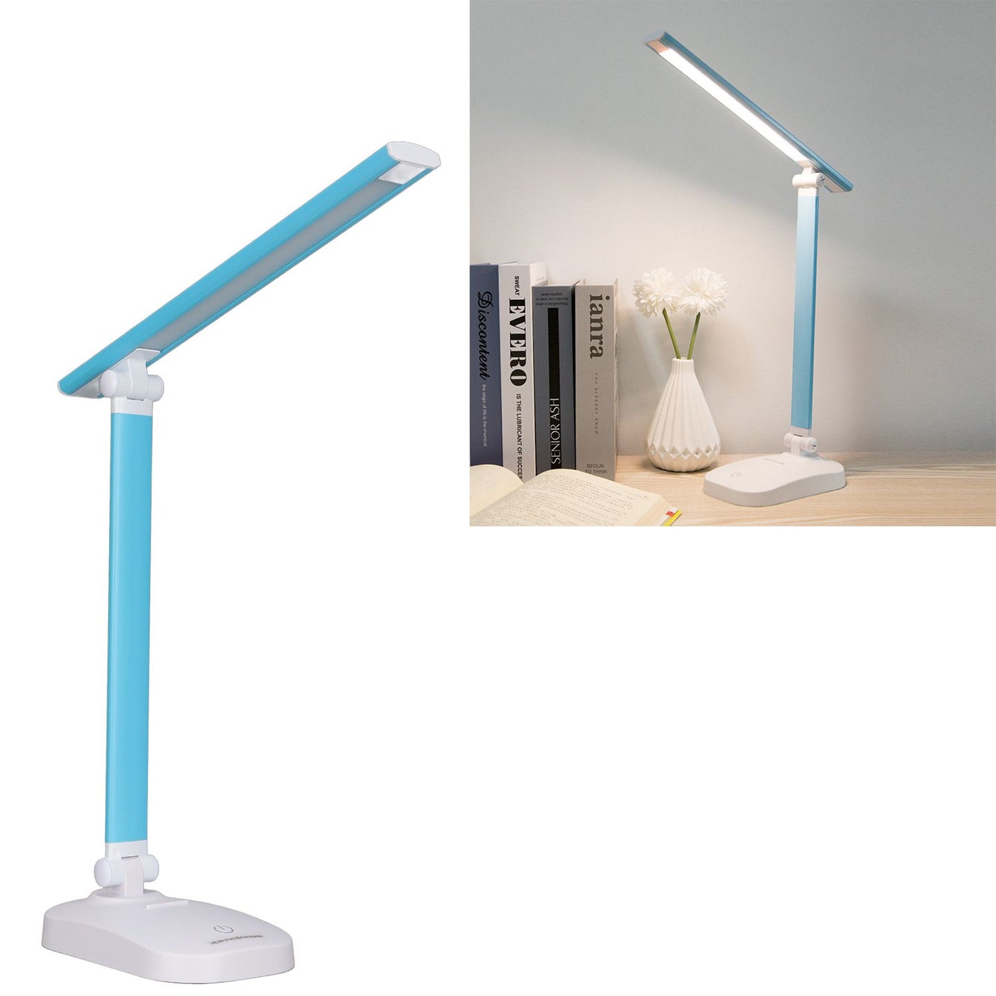 LED Desk Lamp LED USB Charging Warm White Light Three Modes Adjustable Brightness Touch Switch Small Desk Lamp V1294-YM0523-3119220018611
