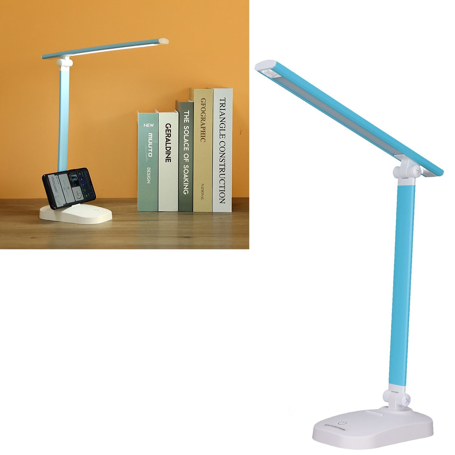 LED Desk Lamp LED USB Charging Warm White Light Three Modes Adjustable Brightness Touch Switch Small Desk Lamp V1294-YM0523-3119220018611