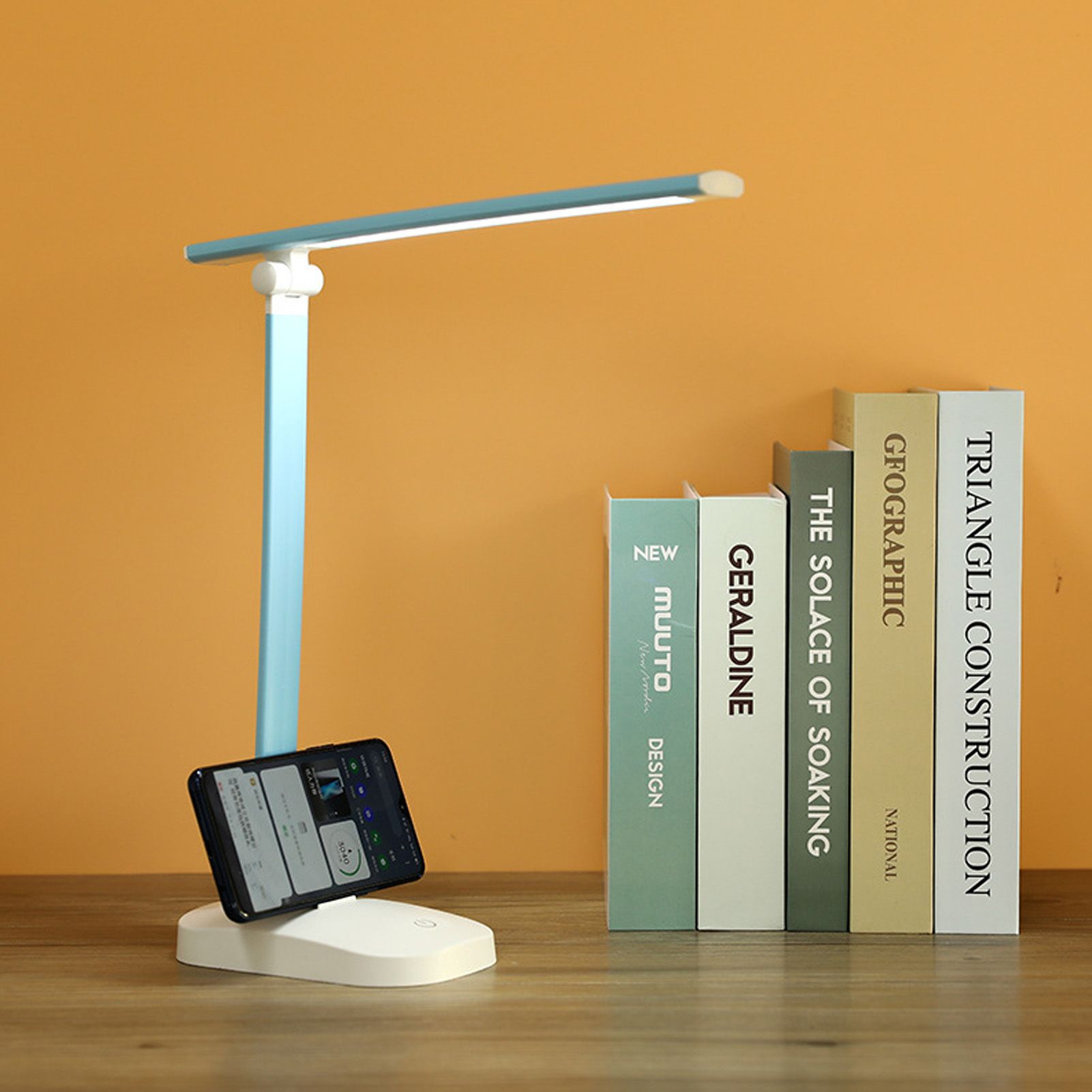 LED Desk Lamp LED USB Charging Warm White Light Three Modes Adjustable Brightness Touch Switch Small Desk Lamp V1294-YM0523-3119220018611