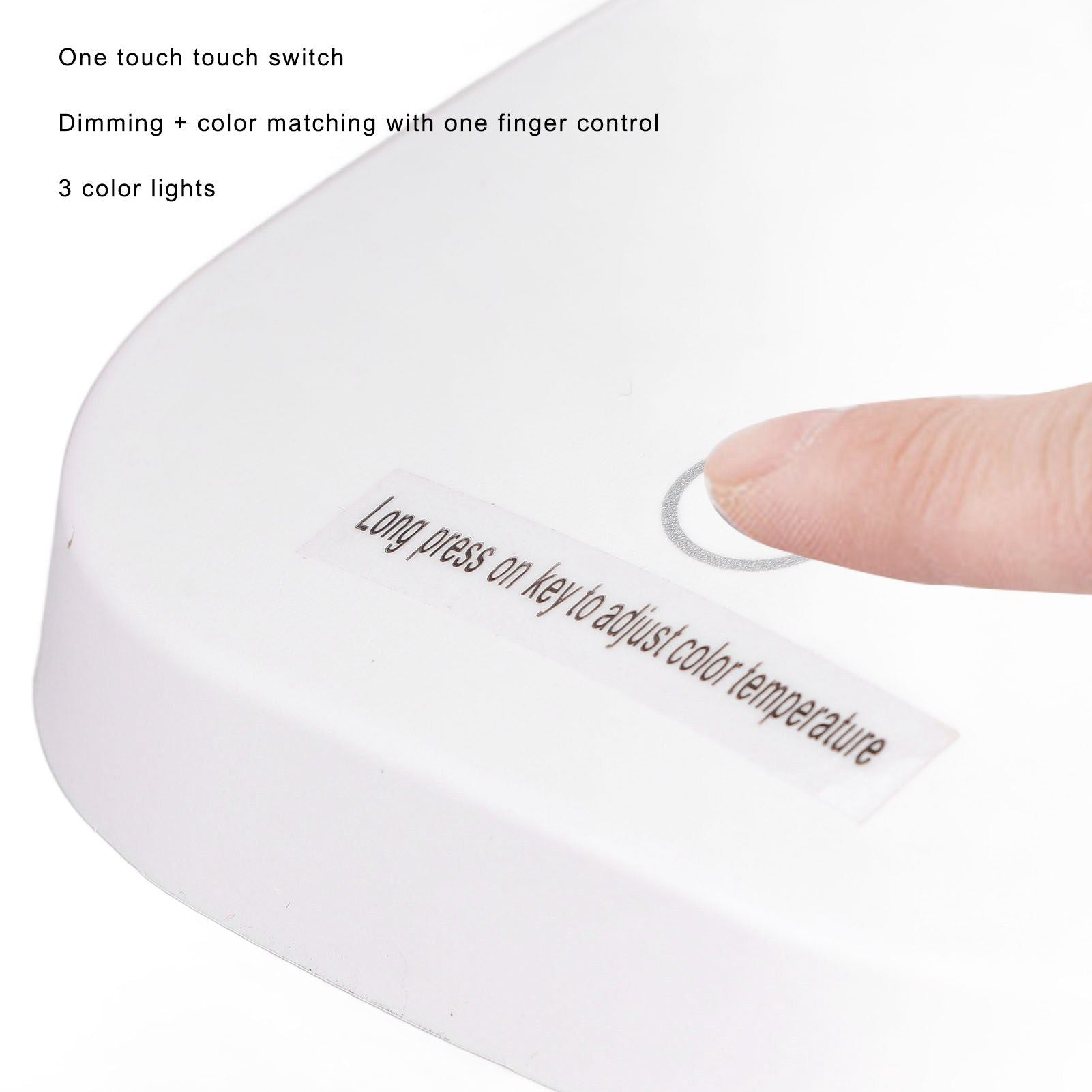 LED Table Lamp Eye Protection Foldable 3 Color Lights USB Rechargeable Table Lamp for Table Workbench Sewing V1294-YM0523-3119220019211