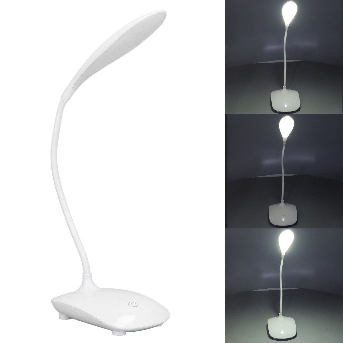 Touch Control LED Desk Table Lamp USB Battery Operated 3 Lighting Modes Flexible Angle for Children Student V1294-YM0523-3119220020311